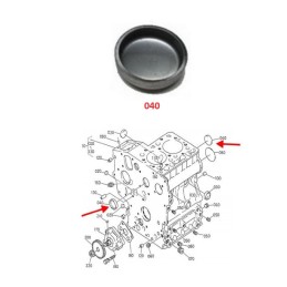 TAPPO MONOBLOCCO MOTORE KUBOTA Z402 Z482 Z482-EB4